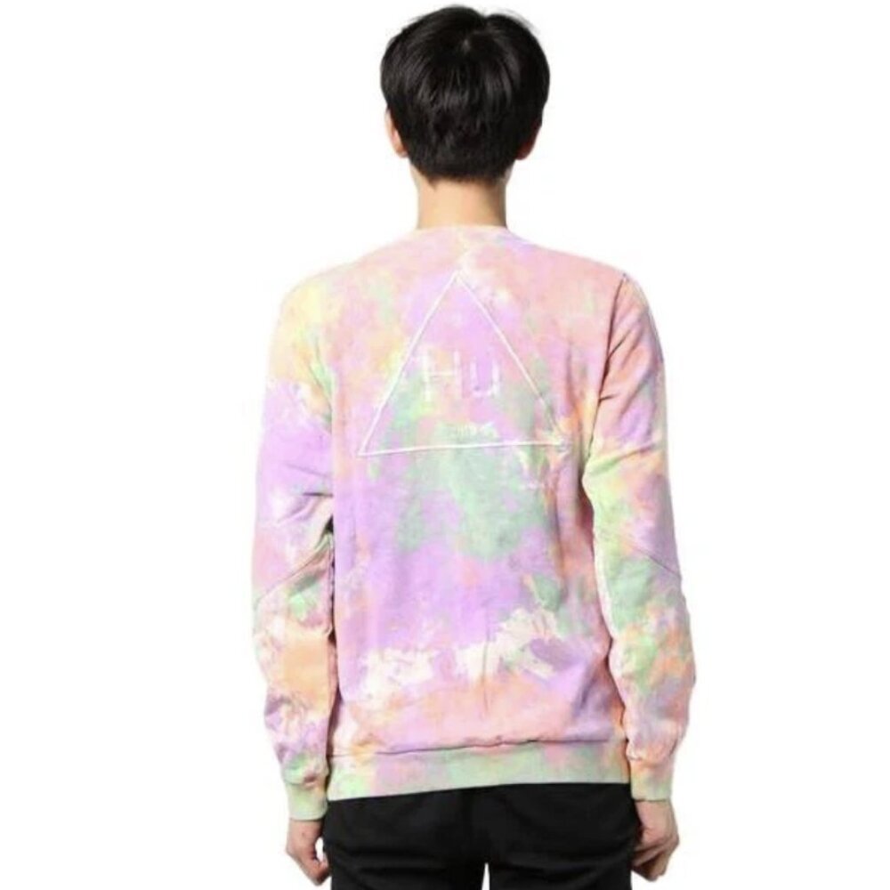 ADIDAS X PHARRELL WILLIAMS HU Human Race Holi Crew Neck Pastel Tie Dye Size S